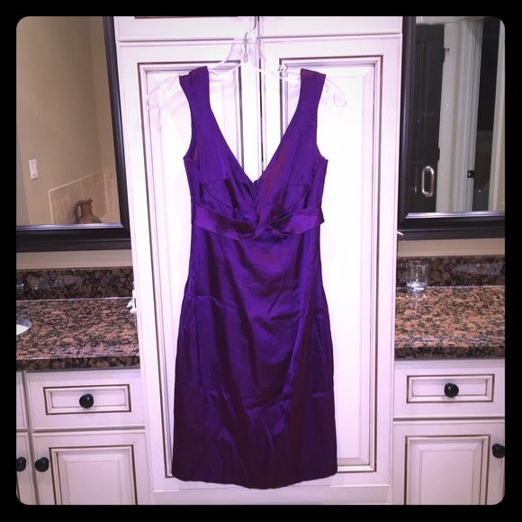 moments Dresses & Skirts - Purple silk sleeveless dress sz 6